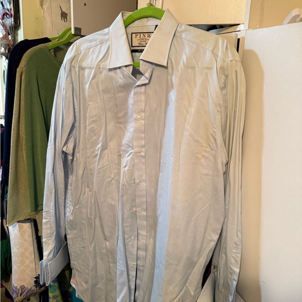 Thomas Pink Men's Light Blue Dress Shirt